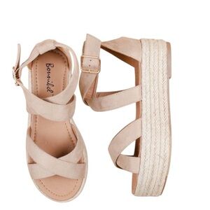 🌹BONNIBEL TAN PLATFORM SANDALS